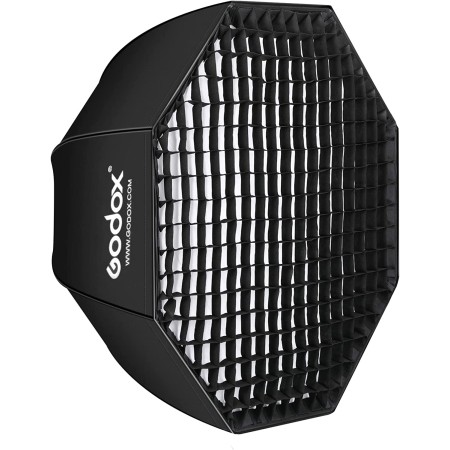 Ventana Godox Softbox de 60x60 con montura bowens + grid