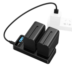 KIT 2 BATERÍAS CON CARGADOR DUAL SMALLRIG NP-F970