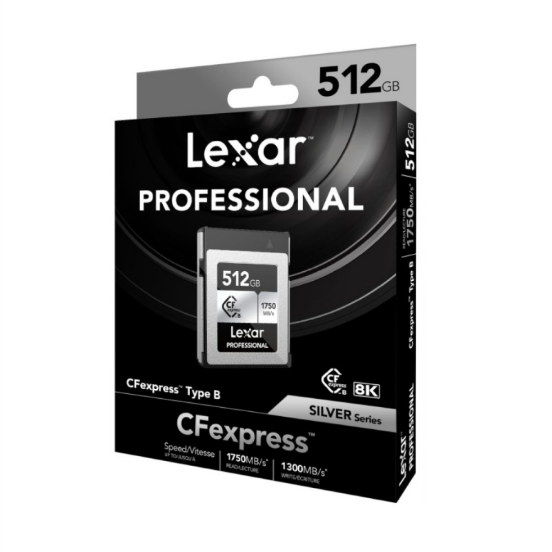 Lexar Professional CFexpress Type B Serie Diamond – Scheda 512GB Per Video 8K RAW, Lettura 1900MB/s, Scrittura 1700MB/s