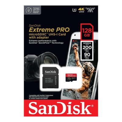 Sandisk MicroSD Extreme PRO 128GB