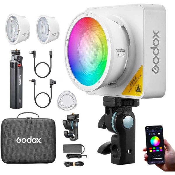 GODOX LED ML100R kit 3 con Power Bank
