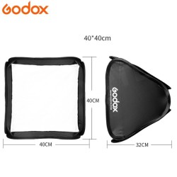 Sofbox plegable 40x40 GODOX SGUV 40x40 (bracket s2y 2 tela difusoras)