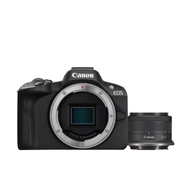 Canon EOS R50 Mirrorless Camera with 18-45mm Lens (Black)