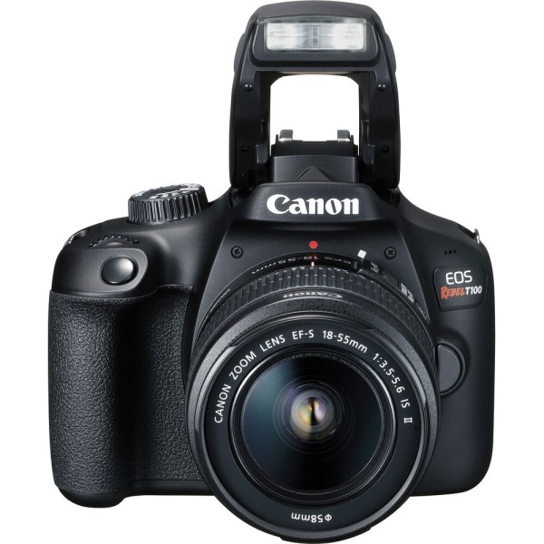 Canon EOS Rebel T100  con lente 18-55mm DC  III + Estuche + SD32 gb